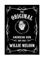Willie Nelson Sign Blk & Wht