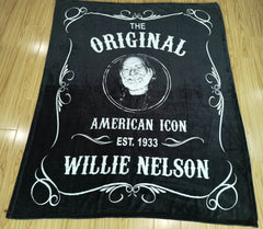 Willie Nelson Throw Blk & Wht Est.