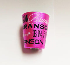 Branson Shot Glass Pink Metallic